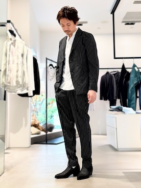 「5351 POUR LES HOMMES（ゴーサンゴーイチプールオム）のアイテム」を使った、OMI2さん（メンズ・180cm）の春コーディネート