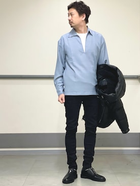 「アイテム（パンツ）」を使った、OMI2さん（メンズ・180cm）の夏コーディネート