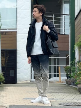 「5351 POUR LES HOMMES（ゴーサンゴーイチプールオム）のアイテム」を使った、OMI2さん（メンズ・180cm）の秋コーディネート