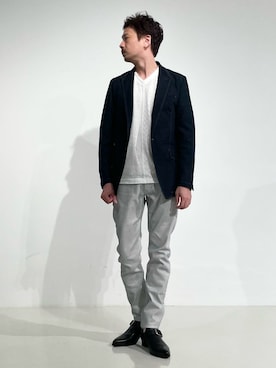 「アイテム（ジャケット/アウター）」を使った、OMI2さん（メンズ・180cm）の夏コーディネート