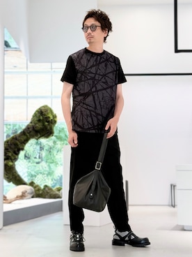 「5351 POUR LES HOMMES（ゴーサンゴーイチプールオム）のアイテム（トップス）」を使った、OMI2さん（メンズ・180cm）の夏コーディネート