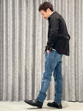 「5351 POUR LES HOMMES（ゴーサンゴーイチプールオム）のアイテム」を使った、OMI2さん（メンズ・180cm）の秋コーディネート