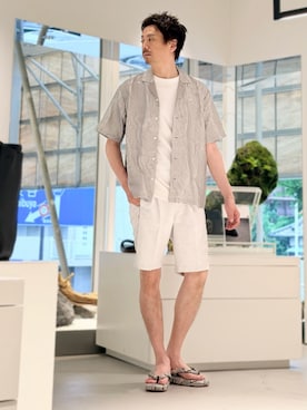 「5351 POUR LES HOMMES（ゴーサンゴーイチプールオム）のアイテム」を使った、OMI2さん（メンズ・180cm）の夏コーディネート