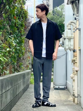 「5351 POUR LES HOMMES（ゴーサンゴーイチプールオム）のアイテム」を使った、OMI2さん（メンズ・180cm）の夏コーディネート