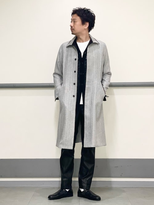5351 POUR LES HOMMES スラックス 「セットアップ対応」レザー