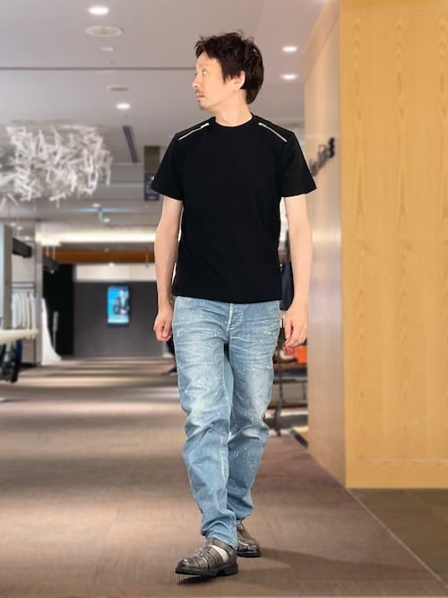 ジップ 半袖 Tシャツ