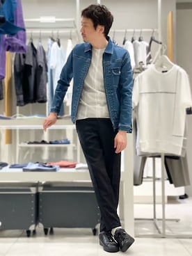 「5351 POUR LES HOMMES（ゴーサンゴーイチプールオム）のアイテム」を使った、OMI2さん（メンズ・180cm）の夏コーディネート