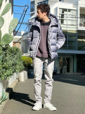 「5351 POUR LES HOMMES（ゴーサンゴーイチプールオム）のアイテム（ダウンジャケット/コート）」を使った、OMI2さん（メンズ・180cm）の秋コーディネート