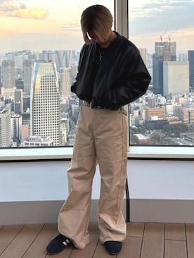 「adidas（アディダス）のアイテム（ダウンジャケット/コート）」を使った、♣️♣️さん（メンズ・175cm）の冬コーディネート