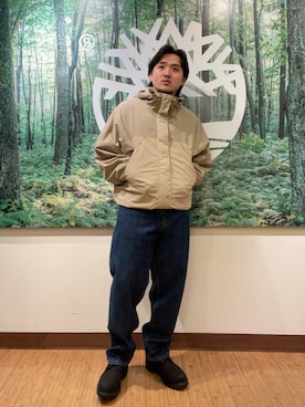 「アイテム（デニムパンツ）」を使った、Timberland 伊勢丹新宿PC4さん（メンズ・170cm）の夏コーディネート