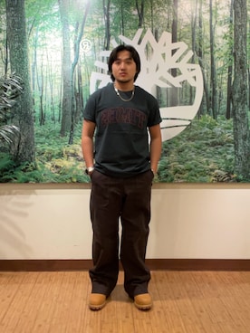 「アイテム（ブーツ）」を使った、Timberland 伊勢丹新宿PC4さん（メンズ・170cm）の夏コーディネート