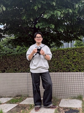 「アイテム（モカシン/デッキシューズ、ブラウン系）」を使った、Timberland 伊勢丹新宿PC4さん（メンズ・170cm）の夏コーディネート