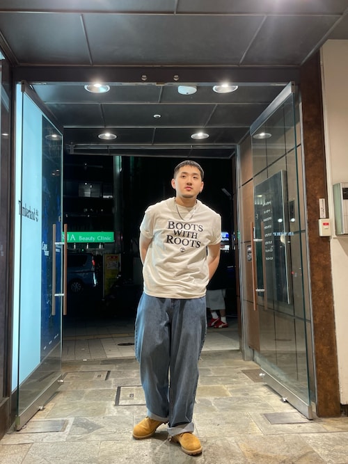 メンズ 半袖 スローガン ロゴ Tシャツ