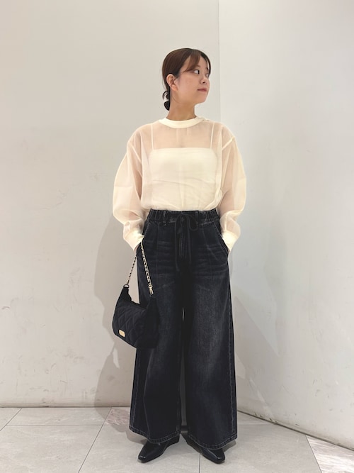 セール】オーガンジーシアートップス（Tシャツ/カットソー）｜URBAN