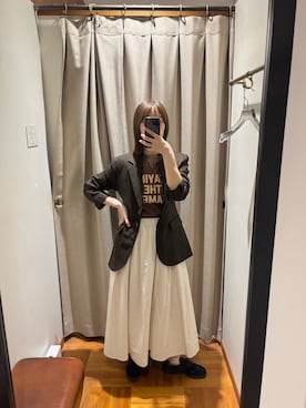 「アイテム（テーラードジャケット）」を使った、suzukoさん（レディース・161cm）の秋コーディネート