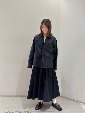 「アイテム（その他アウター）」を使った、suzuko87さん（レディース・161cm）の秋コーディネート
