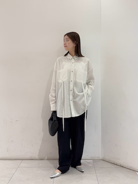 「URBAN RESEARCH（アーバンリサーチ）のNomat　TIE SHIRTS（シャツ/ブラウス、その他）」を使った、suzukoさん（レディース・161cm）の春コーディネート