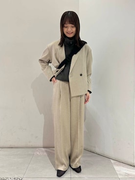 「ここでしか手に入らない別注アイテム」｜「アイテム（その他アウター）」を使った、suzuko87さん（レディース・161cm）の春コーディネート