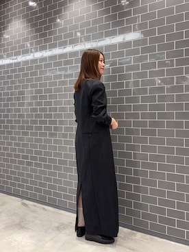 「アイテム（ローファー）」を使った、Suzukoさん（レディース・161cm）の秋コーディネート
