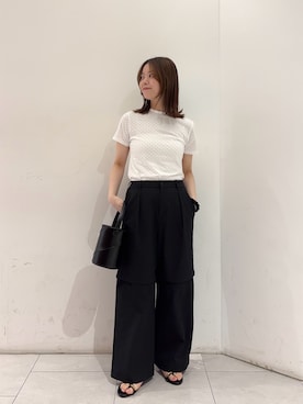 「URBAN RESEARCH（アーバンリサーチ）のPROTCOL　VOID 18 BAG（その他雑貨、ブラック系）」を使った、suzukoさん（レディース・161cm）の春コーディネート