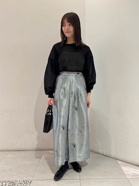 「URBANRESEARCH」｜「アイテム（バレエシューズ）」を使った、suzuko87さん（レディース・161cm）の冬コーディネート