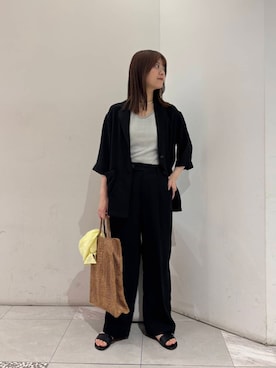「URBAN RESEARCH（アーバンリサーチ）のアイテム（ジャケット/アウター）」を使った、suzuko87さん（レディース・161cm）の夏コーディネート