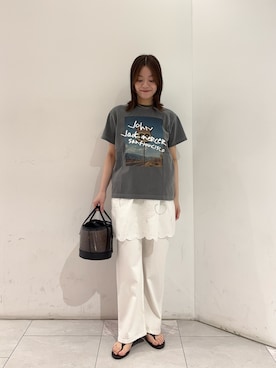 「アイテム（トップス）」を使った、suzukoさん（レディース・161cm）の春コーディネート