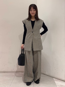 「HAKUJI（ハクジ）のアイテム」を使った、suzukoさん（レディース・161cm）の春コーディネート