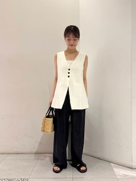 「URBANRESEARCH」｜「アイテム（キャミソール）」を使った、suzuko87さん（レディース・161cm）の夏コーディネート