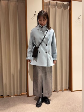 「冬の差し色コーデ」｜suzukoさん（レディース・161cm）の冬コーディネート