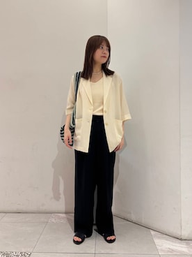 「URBAN RESEARCH（アーバンリサーチ）のアイテム（ジャケット/アウター）」を使った、suzuko87さん（レディース・161cm）の夏コーディネート