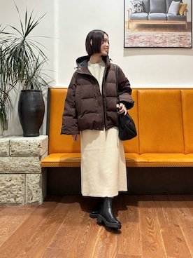 「アイテム（その他アウター）」を使った、藤田　瀬名さん（レディース・157cm）の秋コーディネート