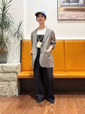 「アイテム（その他アウター）」を使った、藤田　瀬名さん（レディース・156cm）の秋コーディネート