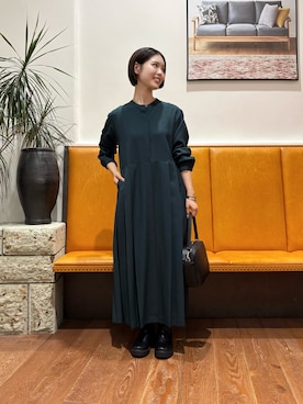 「URBAN RESEARCH DOORS（アーバンリサーチドアーズ）のトラックソールブーツ（ブーツ）」を使った、藤田　瀬名さん（レディース・157cm）の秋コーディネート
