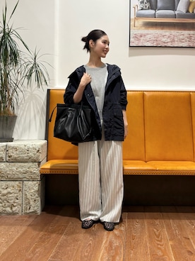 「RODE SKO（ロデスコ）のアイテム」を使った、藤田　瀬名さん（レディース・156cm）の春コーディネート