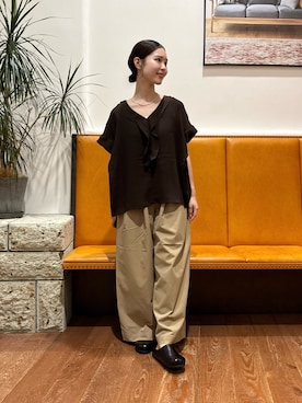 「URBAN RESEARCH DOORS(アーバンリサーチドアーズ)のアイテム(ネックレス)」を使った、藤田 瀬名さん(レディース・156cm)の夏コーディネート