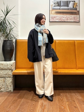 「アイテム（その他アウター）」を使った、藤田　瀬名さん（レディース・157cm）の秋コーディネート