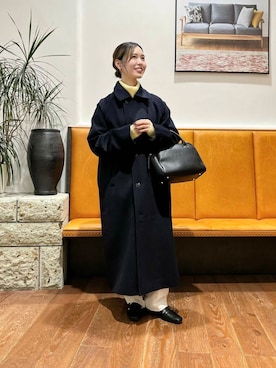 「doors」｜「アイテム（ピーコート）」を使った、藤田　瀬名さん（レディース・157cm）の秋コーディネート