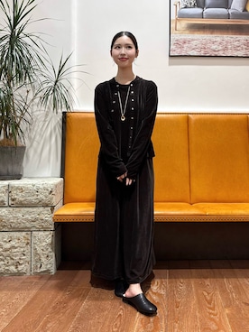 「URBAN RESEARCH DOORS(アーバンリサーチドアーズ)のアイテム(ネックレス)」を使った、藤田 瀬名さん(レディース・156cm)の秋コーディネート