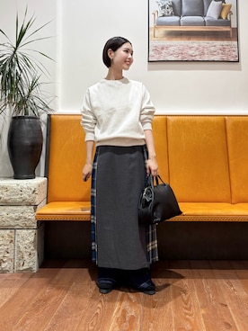 「RODE SKO（ロデスコ）のアイテム」を使った、藤田　瀬名さん（レディース・157cm）の秋コーディネート