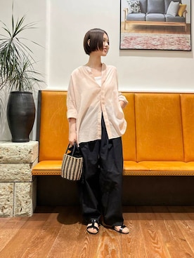 「urbanreseachdoors」｜藤田瀬名さん（レディース・157cm）の夏コーディネート