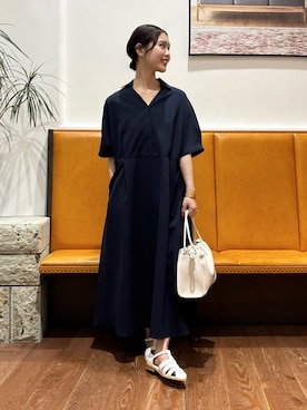 「URBAN RESEARCH DOORS（アーバンリサーチドアーズ）のグルカサンダル（サンダル、ホワイト系）」を使った、藤田　瀬名さん（レディース・157cm）の春コーディネート