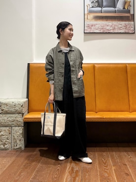 「かぐれ（カグレ）のアイテム」を使った、藤田　瀬名さん（レディース・157cm）の春コーディネート