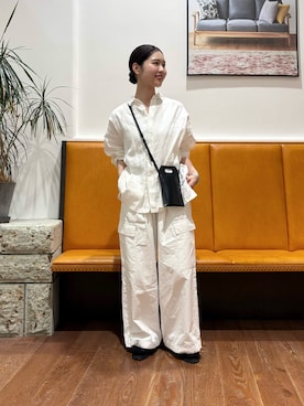 「かぐれ（カグレ）のアイテム」を使った、藤田　瀬名さん（レディース・156cm）の春コーディネート