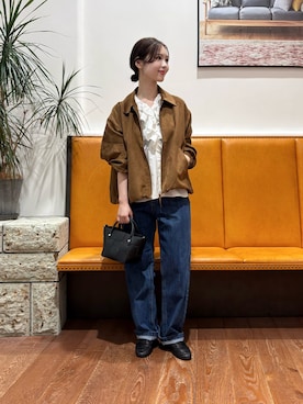 「URBAN RESEARCH DOORS(アーバンリサーチドアーズ)のアイテム(ハンドバッグ)」を使った、藤田 瀬名さん(レディース・156cm)の秋コーディネート