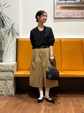 「EKAL（エカル）のアイテム」を使った、藤田　瀬名さん（レディース・157cm）の夏コーディネート