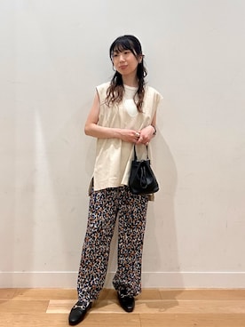 「アイテム（ローファー）」を使った、kcoさん（レディース・158cm）の夏コーディネート