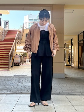 「MICO COULIER（ミコクリエ）のアイテム」を使った、fujitaさん（レディース・155cm）の春コーディネート