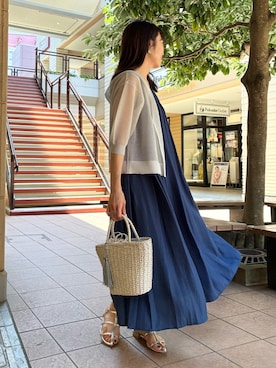 「NOLLEY'S LIGHT（ノーリーズライト）のアイテム」を使った、fujitaさん（骨格ウェーブ・レディース・155cm）の夏コーディネート
