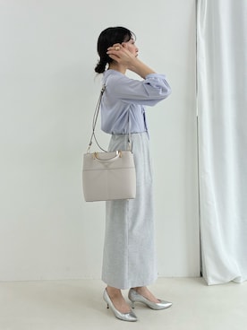 「MICO COULIER（ミコクリエ）のアイテム」を使った、fujitaさん（レディース・155cm）の春コーディネート